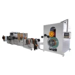 Two-group automatic modular steel strip edge trimming machine line with oscillating winder