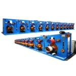 12-Head Automatic Oscillating Traverse Winder for Multi-Spool Narrow Strip Rewinding