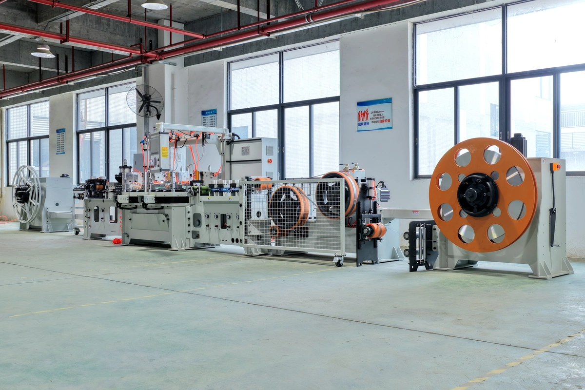 High two-module advanced strip edge trimming machine line installed at the customer workshop in July 2026